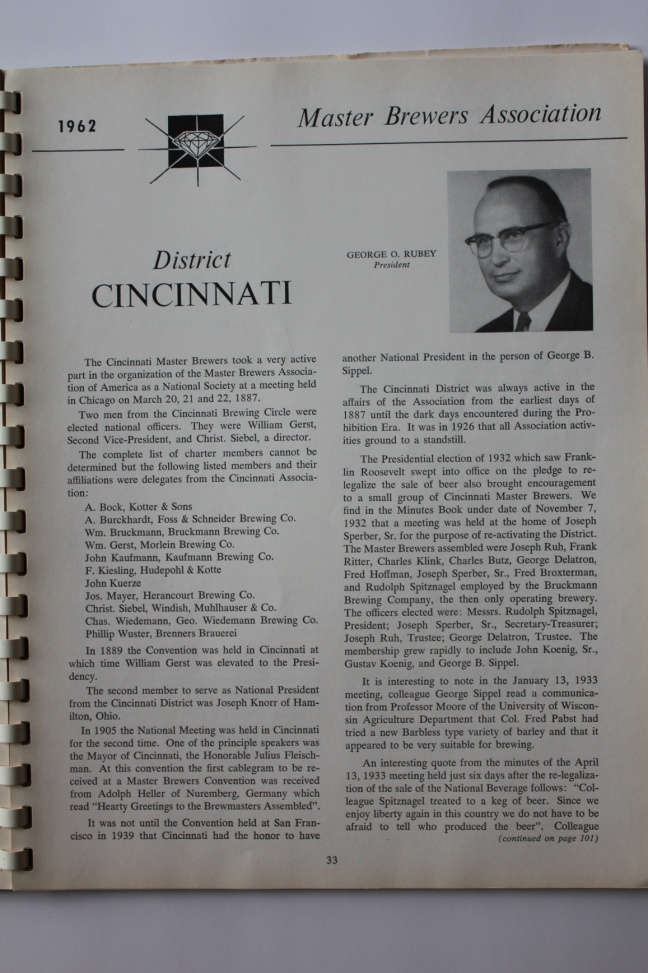 1962 District History