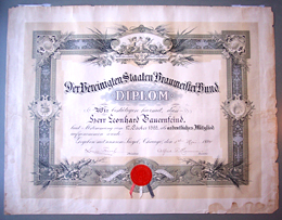 1892 Diploma